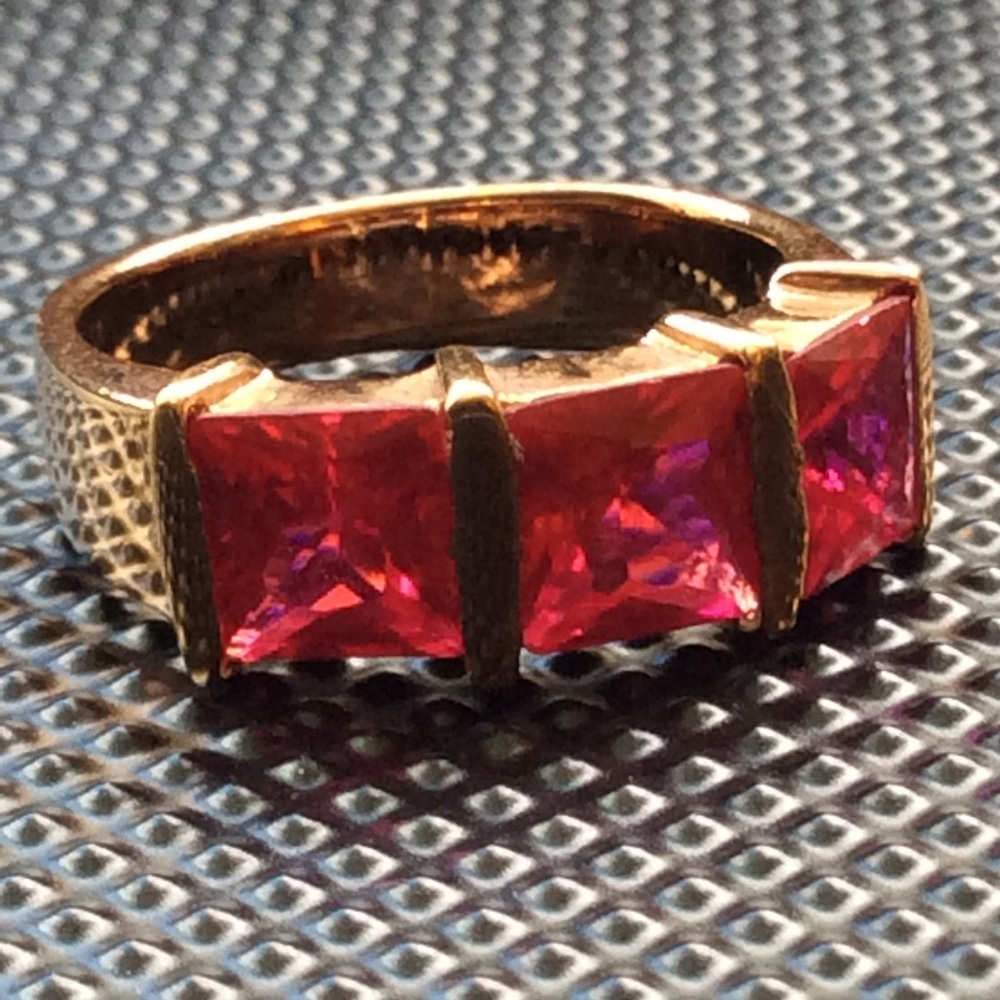 OTC Int’l Pink Rhodolite Garnet Rose Gold Ring